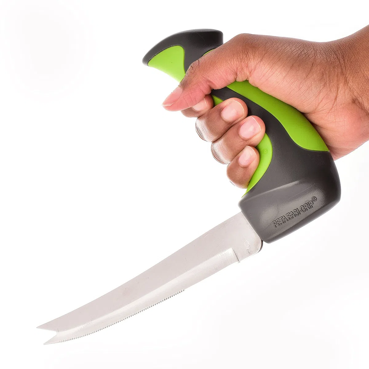 Peta - Couteau fourchette ergonomique en L