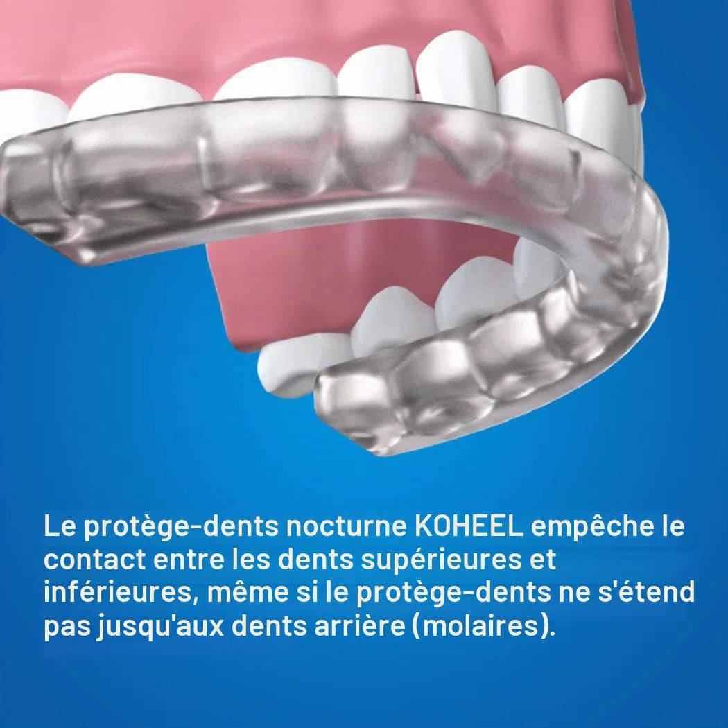 KOHEEL GS Gouttière Dentaire Thermoformable pour Bruxisme, Protège-Dents de Nuit Anti-Grincement et Serrement de Dents, Lot de 5 (Blanc Grand)