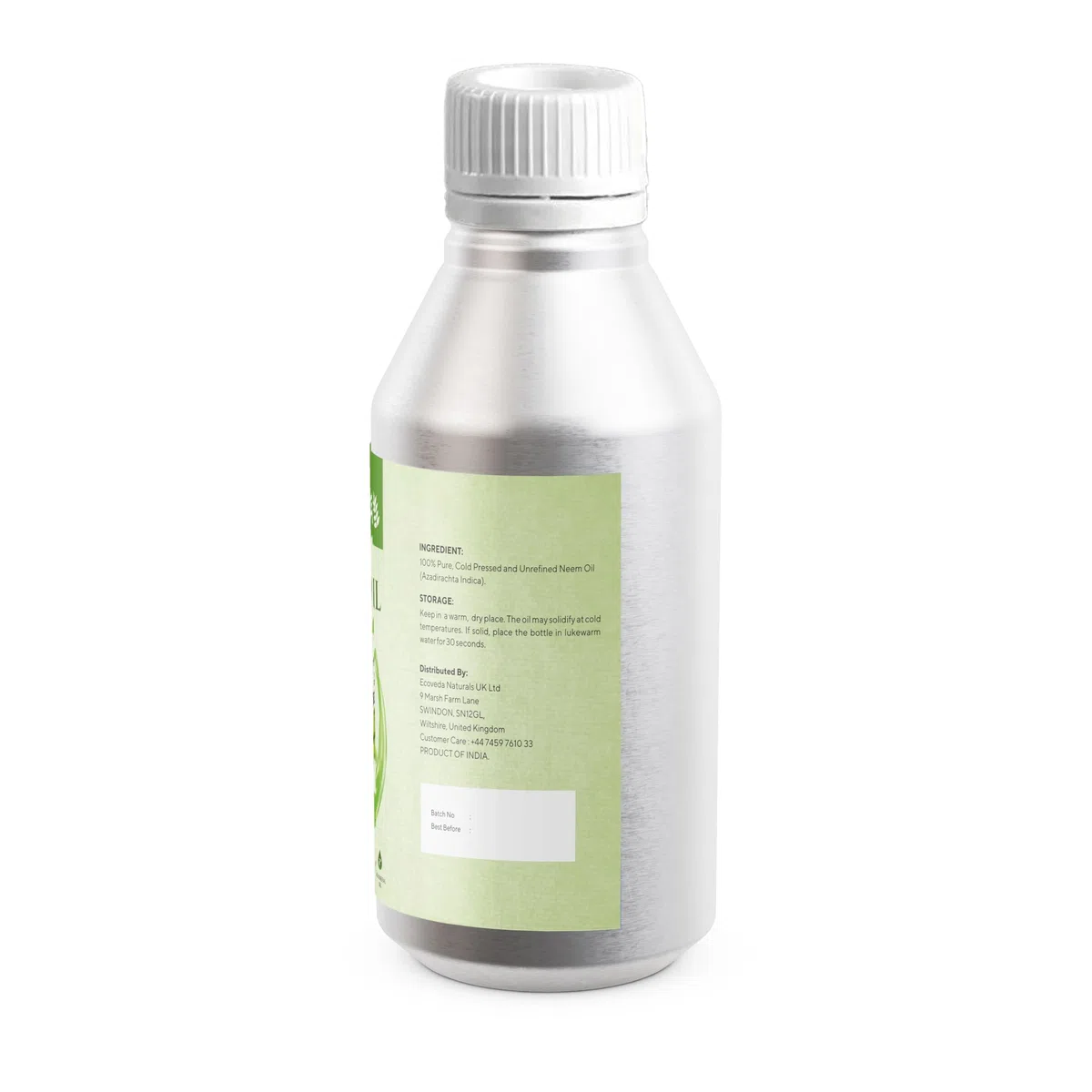 Huile vierge de neem 1 litre (1000 ml) pressée à froid, pure, naturelle, non raffinée, végétalienne, pour cheveux, peau, ongles, cuir chevelu, corps, huile multi-usage pour jardin, plantes