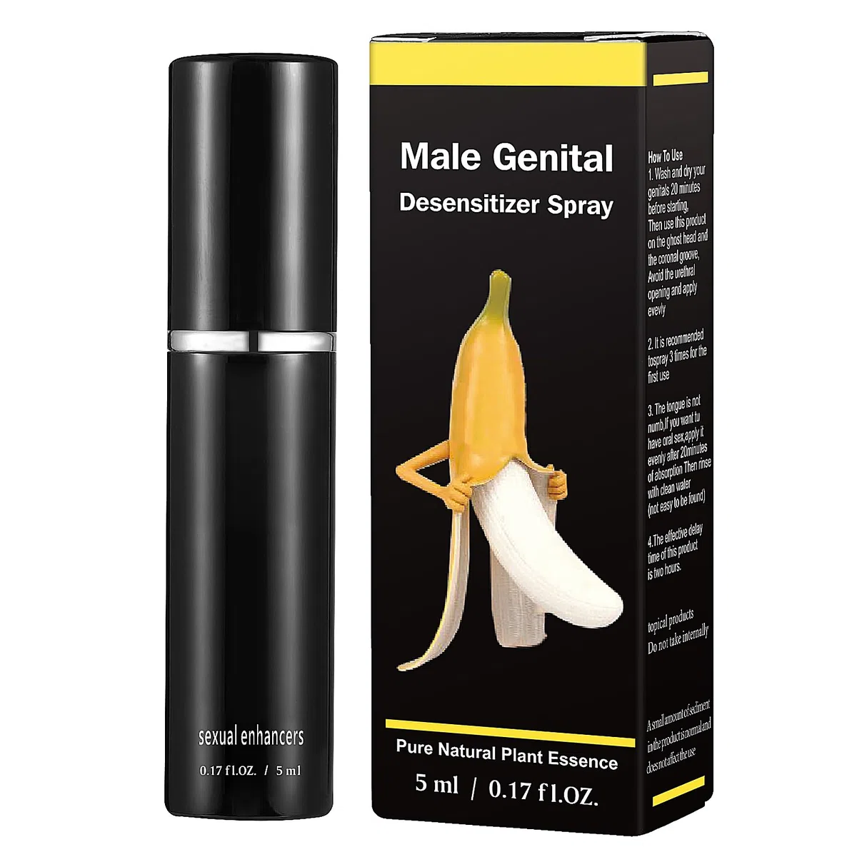 Huile de massage intime pour hommes spray désensibilisant retardateur pour améliorer le temps passé au lit par les hommes