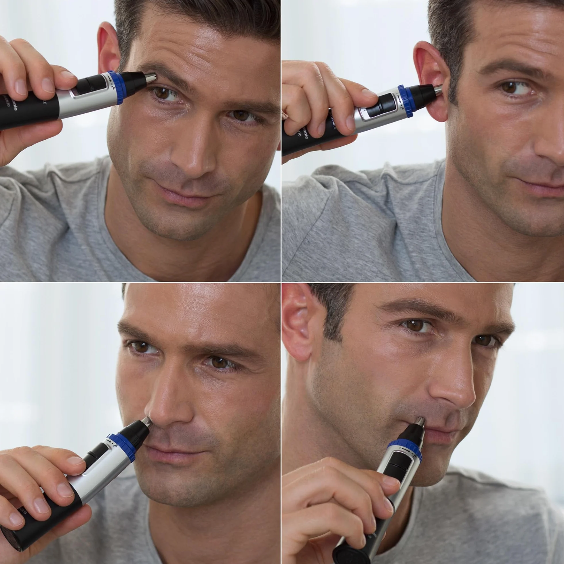 Panasonic - Personalcare ER-GN30-K503 | Tondeuse Multi - NezOreillesSourcils Coupe de précision Alimentation sans fil Fonctionne avec piles Wet & Dry Noir