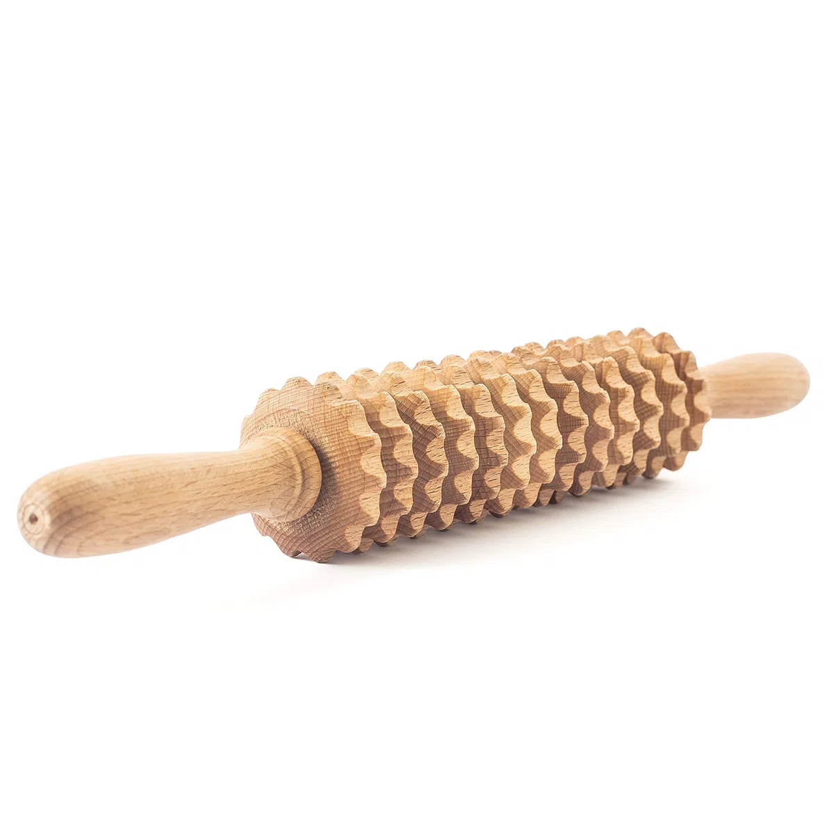 Tuuli Accessories Anti Cellulite Masseur Rouleau de Massage Appareil Maderothérapie Bois 40 cm
