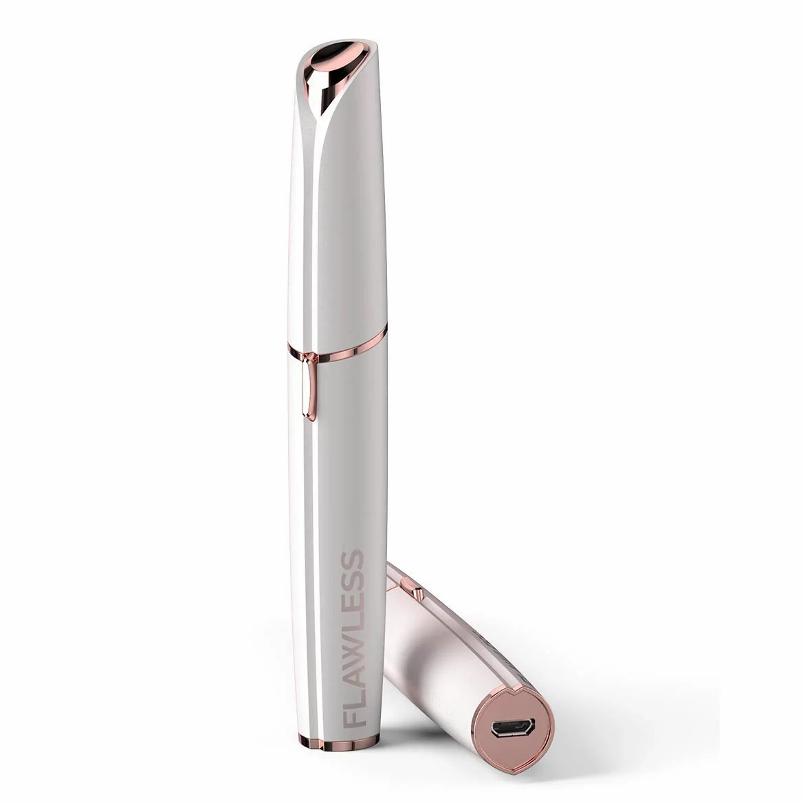 Finishing Touch Flawless Brows, Tondeuse de Précision Sourcils Rechargeable Nouvelle Génération, Doux et Sans Danger, Blanc