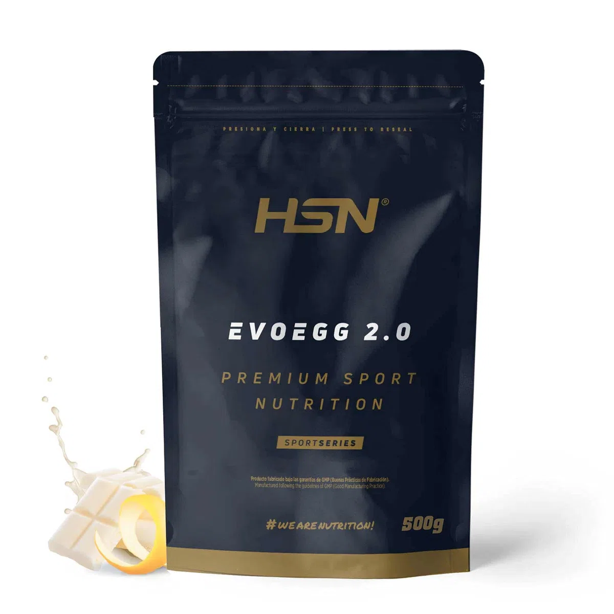 Protéine d’Oeuf de HSN Evoegg 2.0 | 100% Albumine d’Oeuf en Poudre | Idéal pour les Personnes Intolérantes au lactose et Ovo-lactovégétariens | Non-OGM, Sans Gluten | Chocolat Blanc - Citron | 500gr