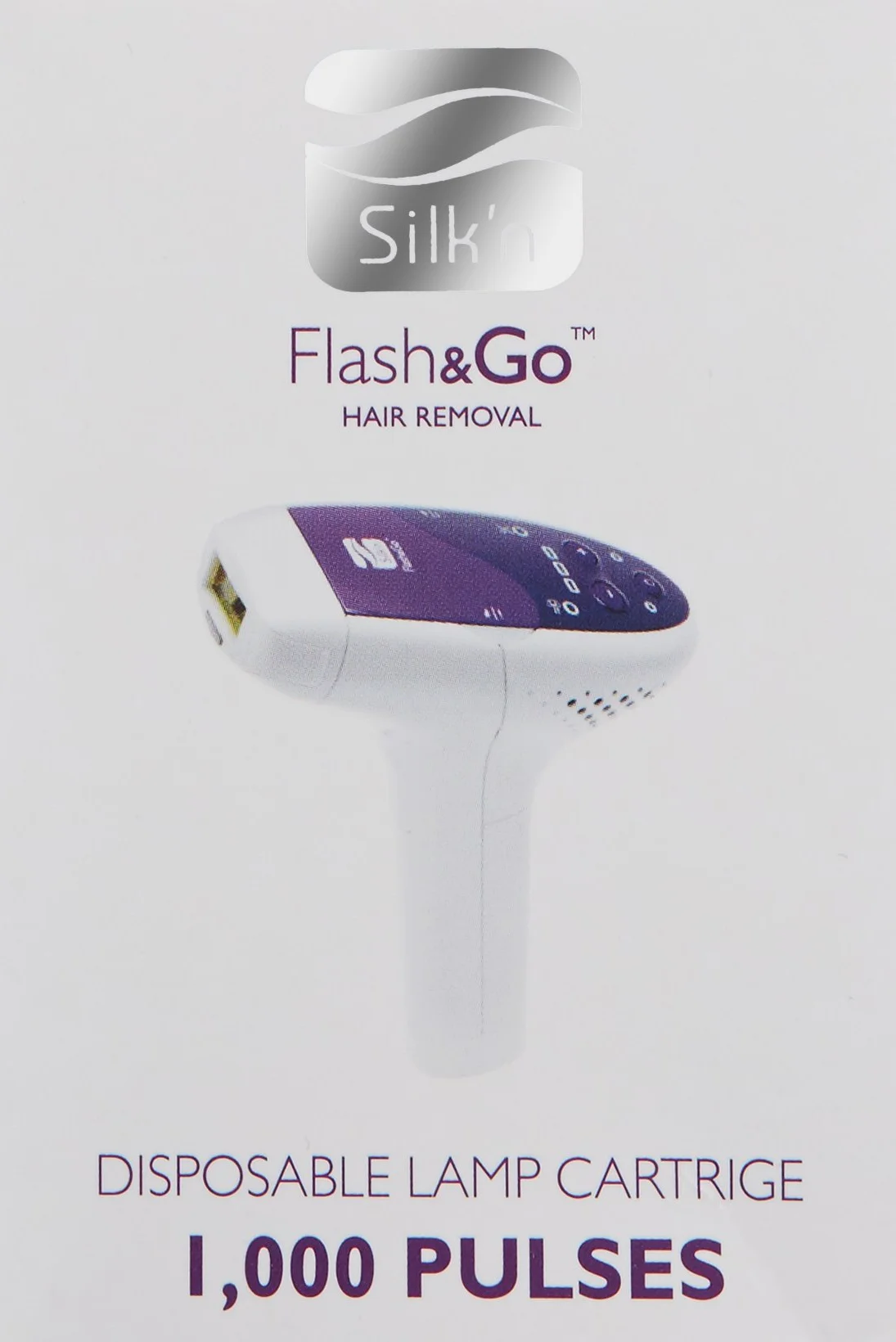 Silk'n Flash&Go Ampoule Recharge - 1000 Flashs - Superficie de Traitement de 4 cm² - 1 Pièce