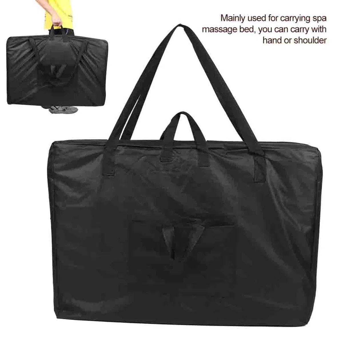 Yinhing Sac de Transport Professionnel pour Lit de Massage, Sac à Bandoulière de Rangement Portable avec Matériau en Toile Robuste, pour Tables de Massage, Accessoires de Spa, Masseur