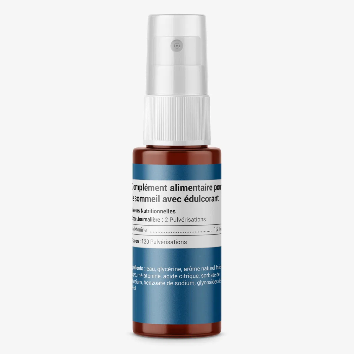 MÉLATONINE 1,9MG SPRAY | Endormissement, Sommeil, Jetlag | Complement Alimentaire pour Dormir 100% Naturel | 60 nuits de Sommeil | Goût Fruits Rouges | Fabriqué en France