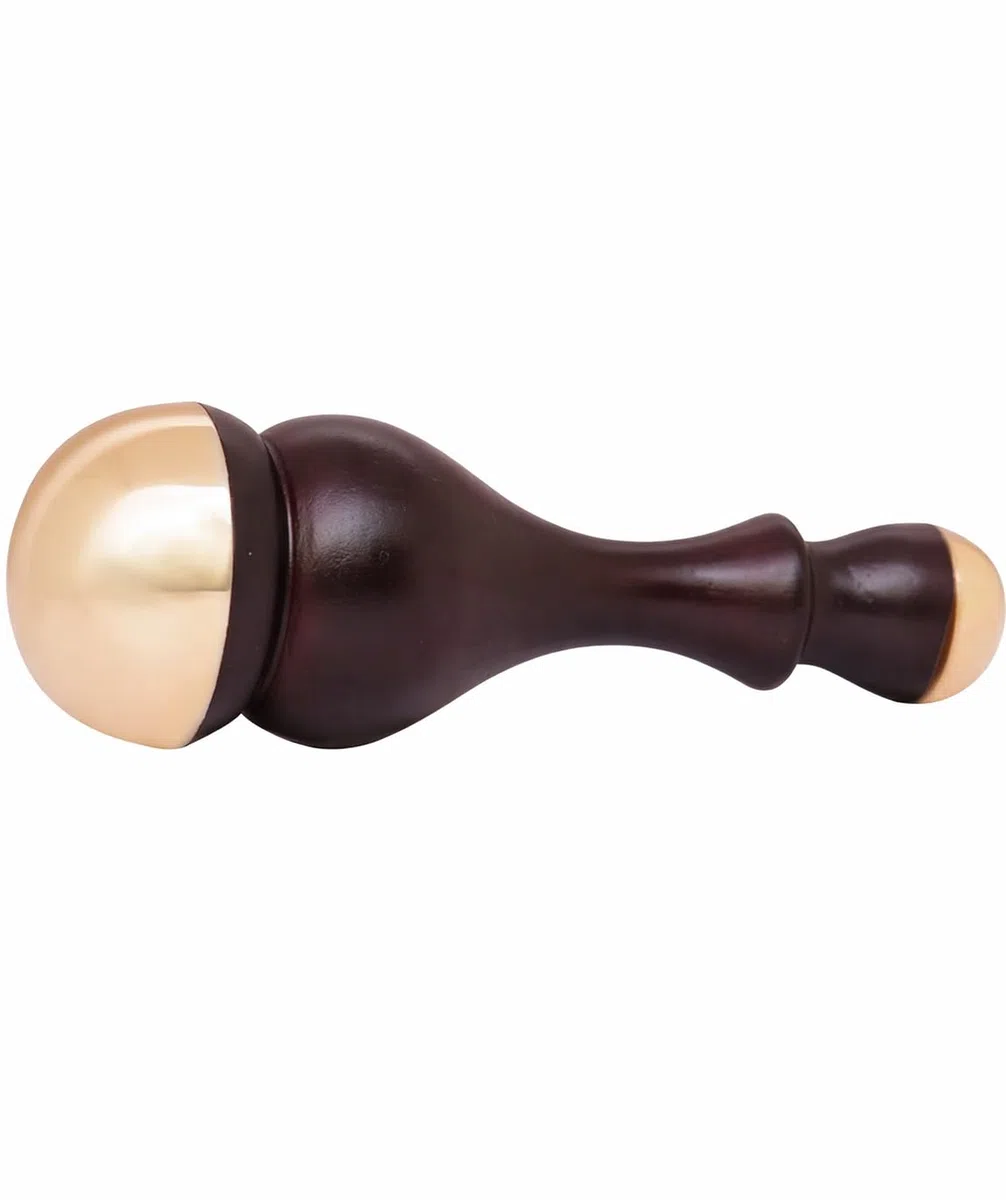 Masseur pour le corps et les pieds Kansa Wand avec manche en bois pour la désintoxication et la relaxation profonde Baguette Kansa