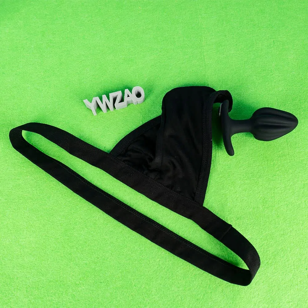 YWZAO Plug Anal sous-vêtements String Système À Clip Homme N31