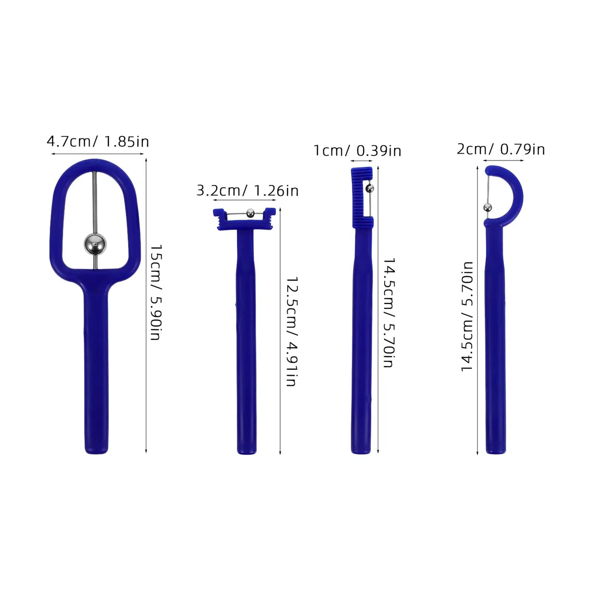 Toyvian Entraîneur des Muscles Langue Ensemble 4pcs Design Léger en Pp et Acier Inoxydable, Améliore L'articulation et Exerce la Langue Efficacement pour Garçon et Filles et Adultes