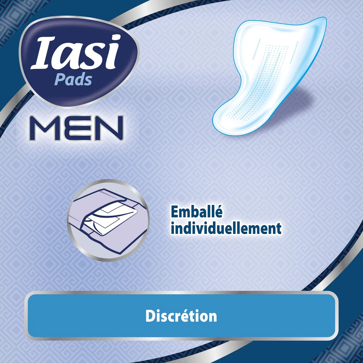 IASI MEN Super Level 3, Protections Absorbantes pour fuites urinaires masculines légères à modérées, 120 Unités