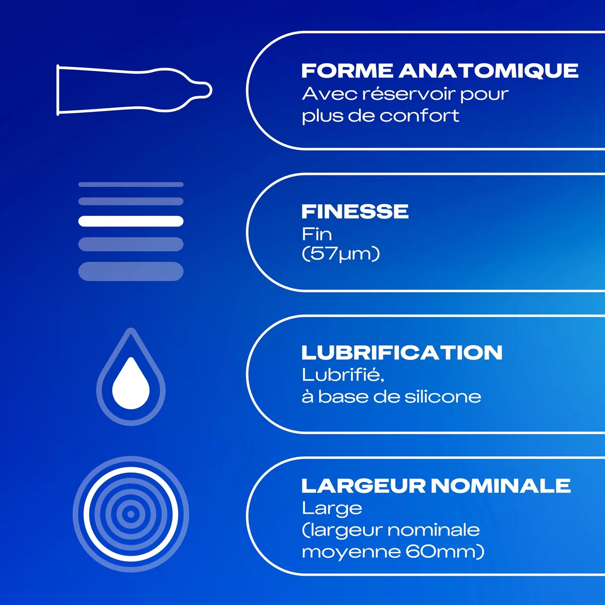 Durex Nude XL - 30 Préservatifs Homme Ultra Fins et Extra Larges - Largeur nominale 60mm