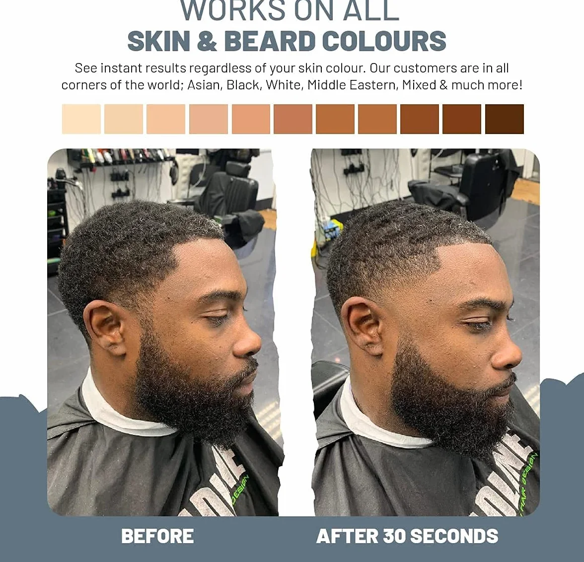VOID Homme - Stylo de volume de barbe, anti-transpiration et imperméable, stylo de remplissage de barbe anti-taches pour un look naturel (Noir)