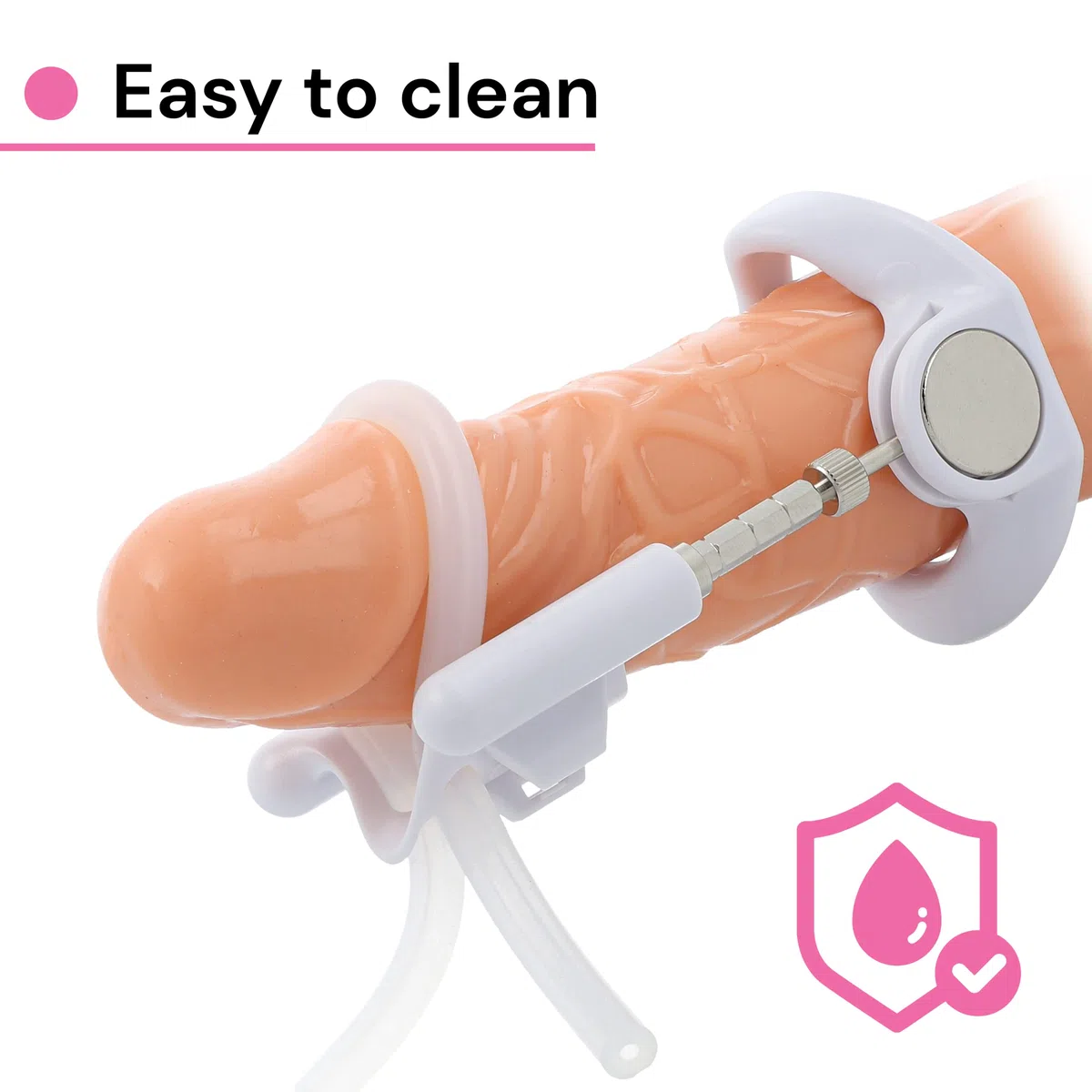 FOPS Extender blanc efficace pour allongement du pénis, extender pour hommes pour érections fortes et allonger le pénis, plus efficace qu'une pompe à pénis, jouet sexuel pour hommes P03