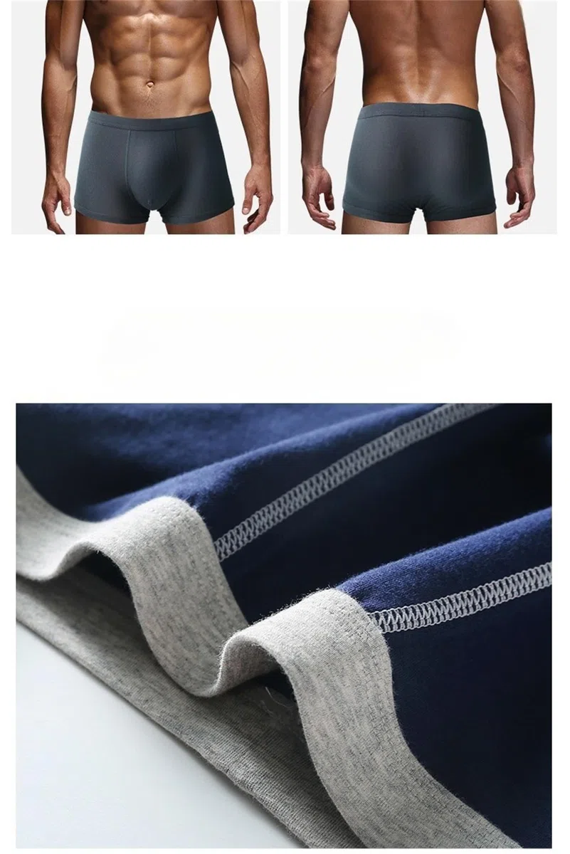 Boxer pour homme ultra absorbant pour incontinence, sous-vêtement absorbant, lavable, confortable, anti-fuite, réutilisable, 5 pièces - A, XL