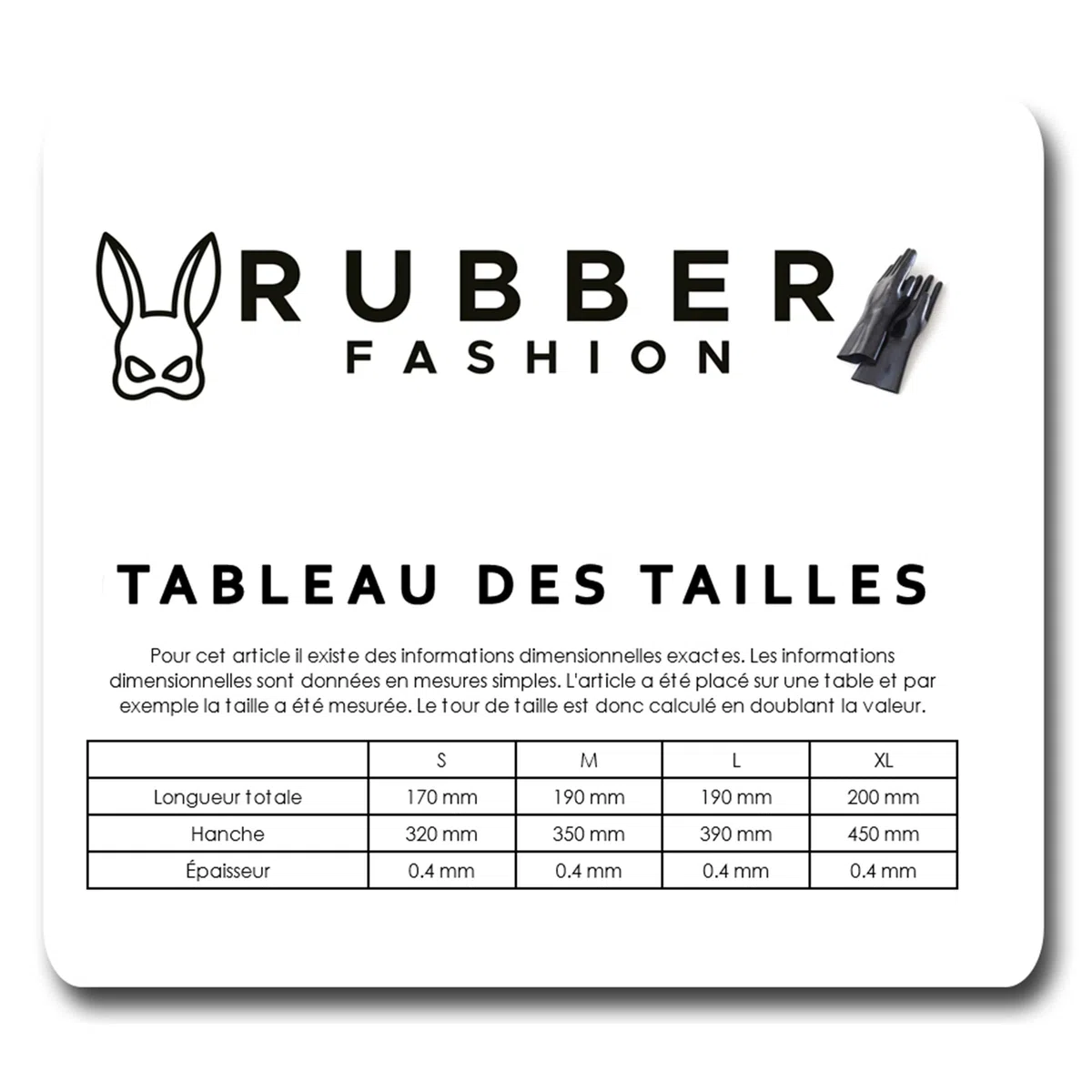 Rubberfashion Tanga sexy en latex - slip pour femme - culotte avec effet brillant noir 0.4mm Medium