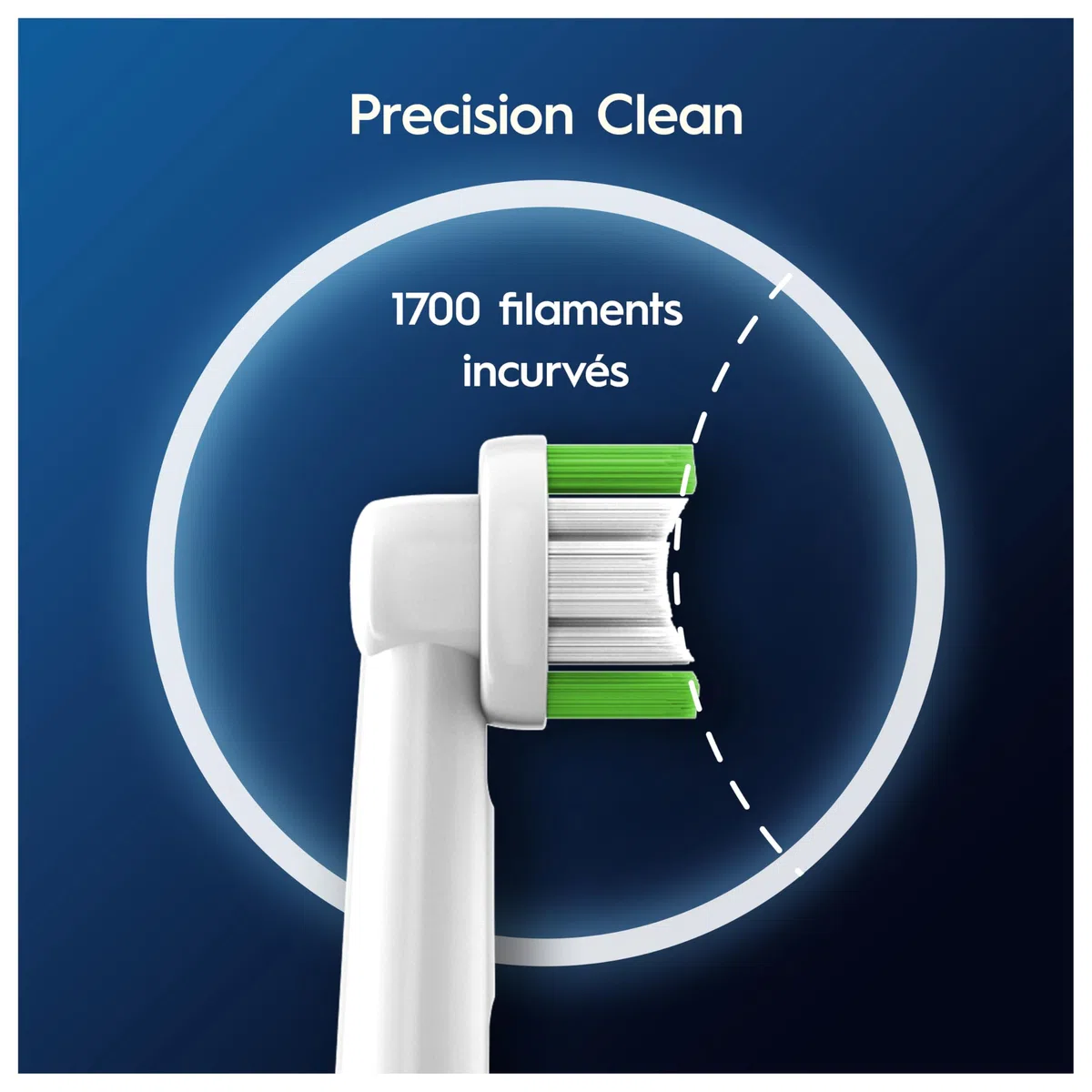 Oral-B Brossettes de Rechange Précision Clean, lot de 12, Blanches – Recharges Brosse à Dents Électrique Pro, Filaments Conçus pour un Nettoyage Précis et Doux sur les Gencives, en Carton