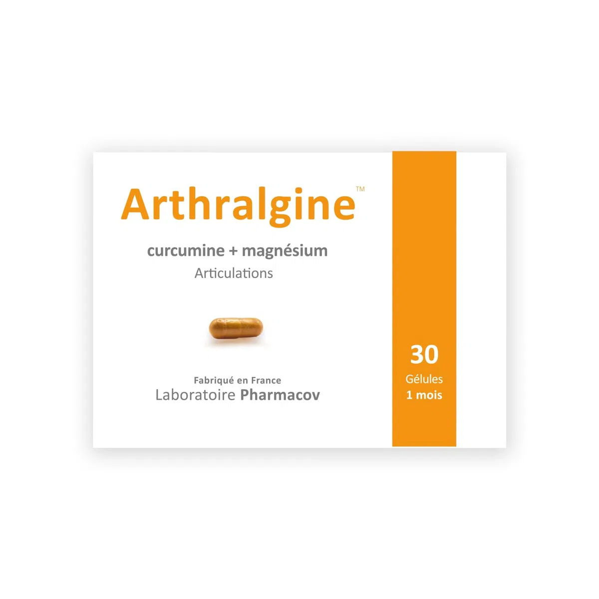 Articulations Douloureuses - Anti-inflammatoire naturel - Curcumine (curcuma) - Magnésium - - Fabriqué en France - 1 mois - NATURAFRANCE