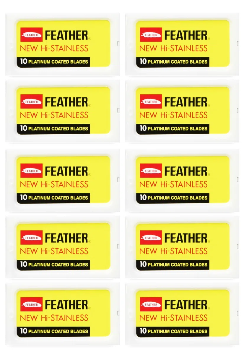 Feather - 100 lames de rasoir avec double fil