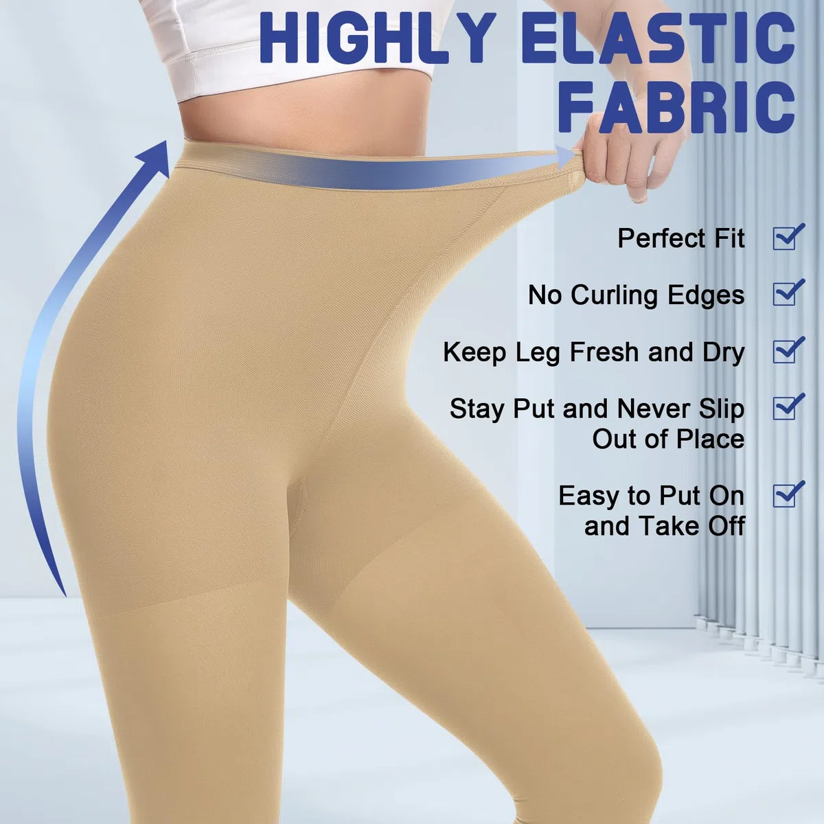 Beister Collant de Contention Femme & Homme à bouts ouverts Longues, 20-30mmhg Bas de Contention Classe 2 Médicale Soutien Graduel Chaussette de Contention,Pantalons serrés pour Les varices, l'œdème