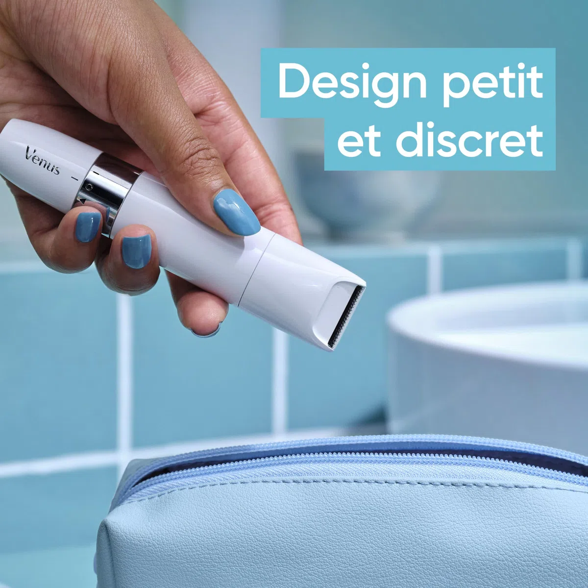 Gillette Venus Tondeuse Intime Femme pour la Peau et les Poils Pubiens – pour Epilation du Maillot en Douceur, Electrique, Etanche, Dotée de la Technologie Braun