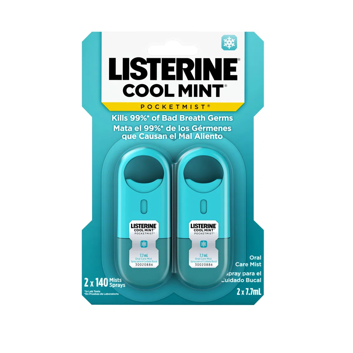 Listerine Pocketmist Cool Mint, 2 Count by Listerine