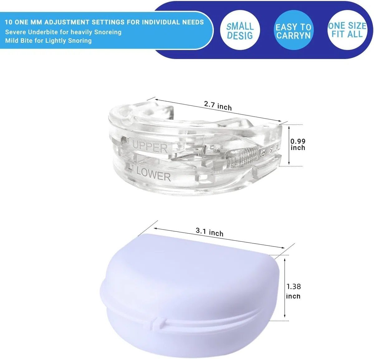 Sofela AirFlow - Anti Ronflement Efficace Puissant (Bleu)
