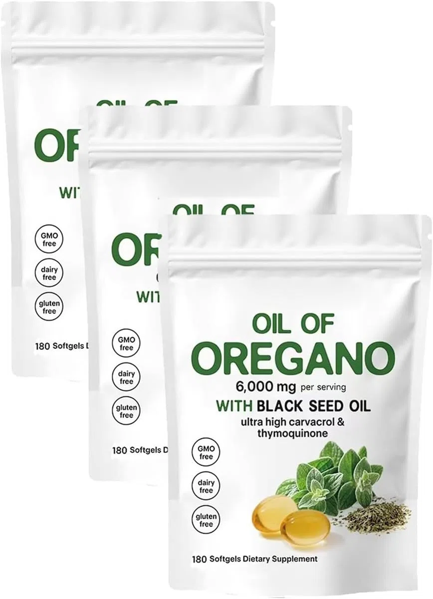 Resilia – Huile d'origan Softgels, huile Resilia d'origan avec 6000 mg d'huile de graines noires, immunité naturelle, facile à avaler, riche en nutriments, expérience de bien-être améliorée (3)