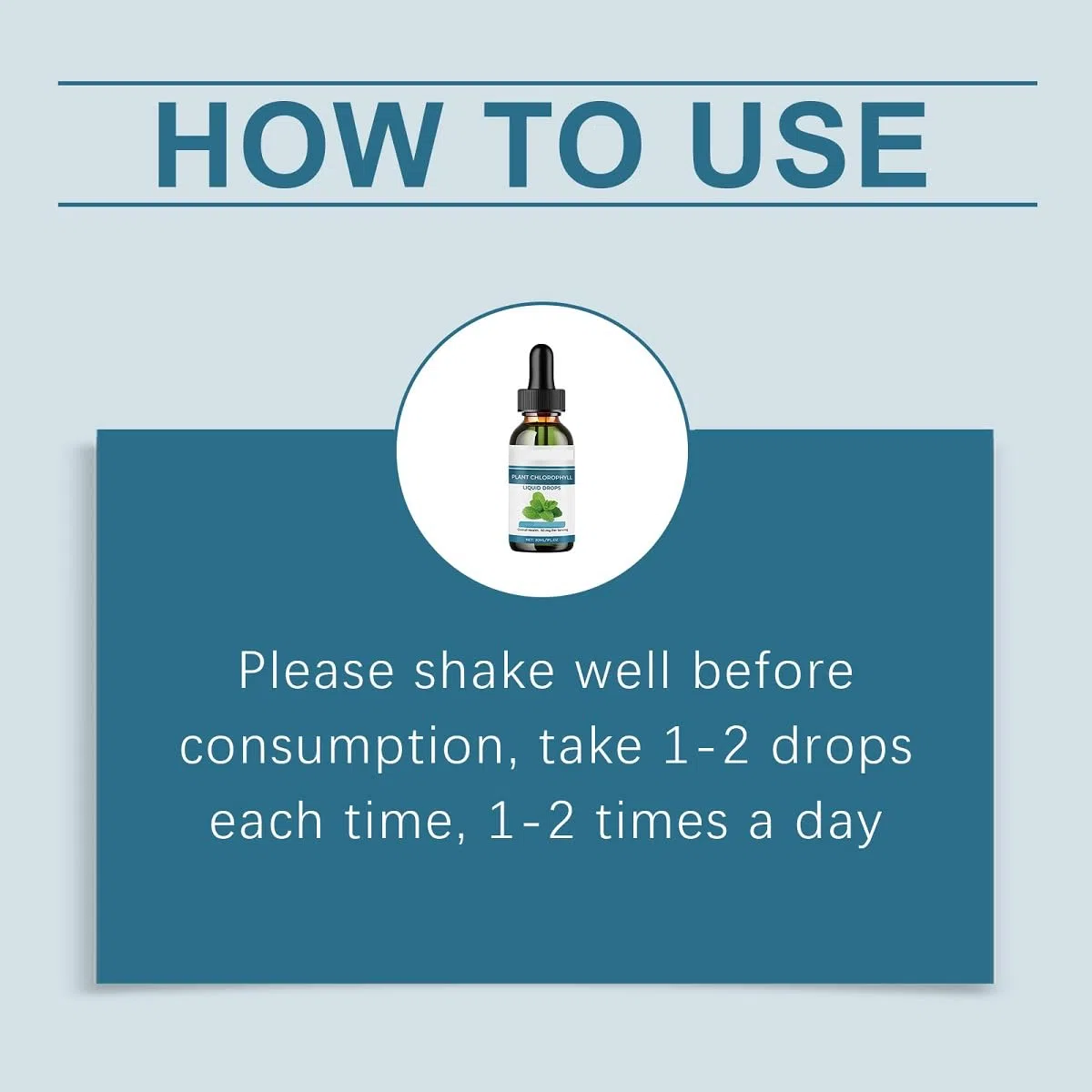 Gouttes de chlorophylle liquide - Favorise la déodorisation et l'énergie naturelle, arôme menthe,1pcs
