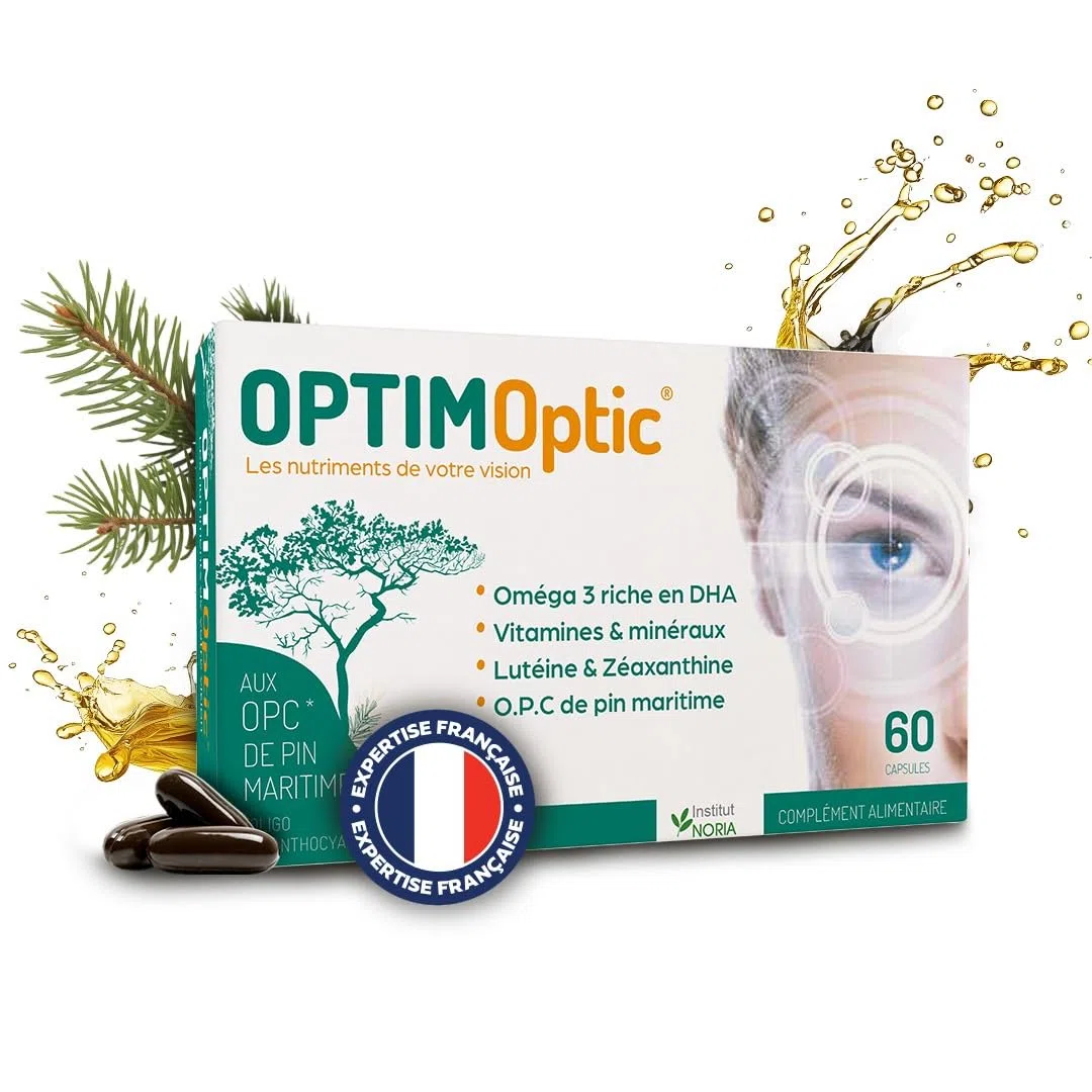 Vision Écrans & Lumière Bleue – Complément Alimentaire Yeux – Fatigue Visuelle, Confort Visuel, Vision – Oméga 3 DHA, Lutéine, Zéaxanthine – 60 Capsules