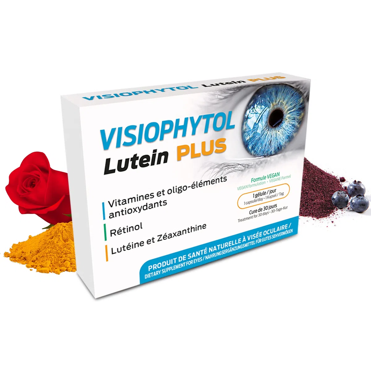 Complément Alimentaire Santé des Yeux - Vue, Vision, Confort Visuel, Glaucome, Cataracte - Lutéine, Myrtille, Zeaxanthine, Sélénium