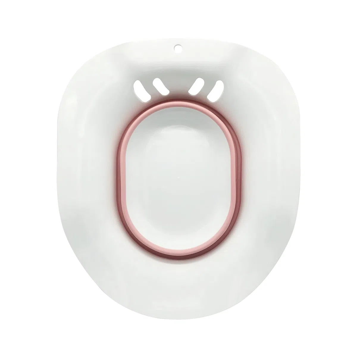 Funmi Siège vapeur pliable Yoni pour une utilisation au-dessus des toilettes – Compatible avec les toilettes universelles et les chaises percées – Pliable – Rose