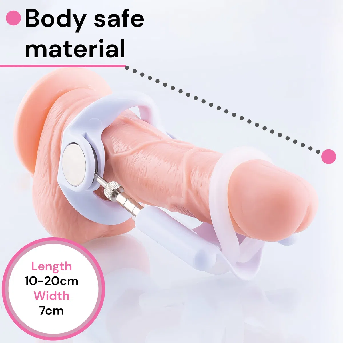 FOPS Extender blanc efficace pour allongement du pénis, extender pour hommes pour érections fortes et allonger le pénis, plus efficace qu'une pompe à pénis, jouet sexuel pour hommes P03