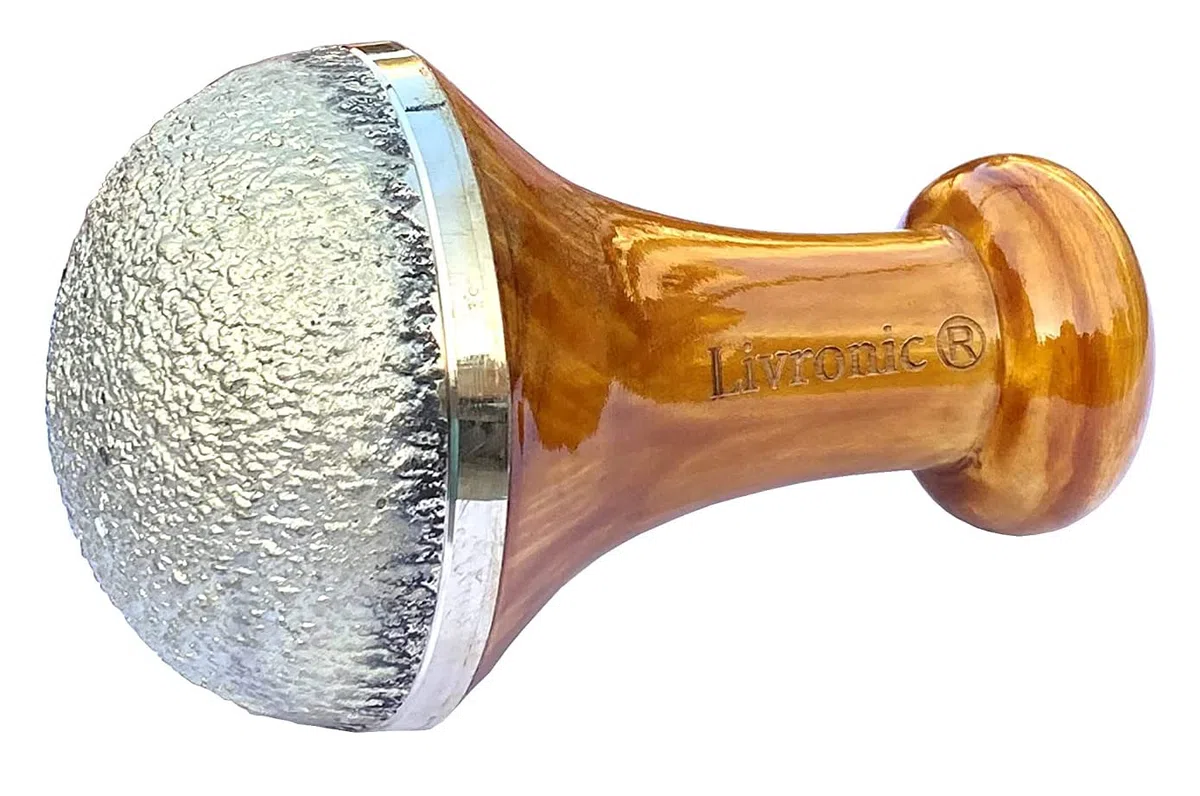 Livronic Natural Bronze Kansa Vatki with Wooden Handle - Ayurvedic Detox Foot Massage - Relaxation and Deep Cleansing - Ancient Ayurvedic Kansa Vatki Natural Foot Massage