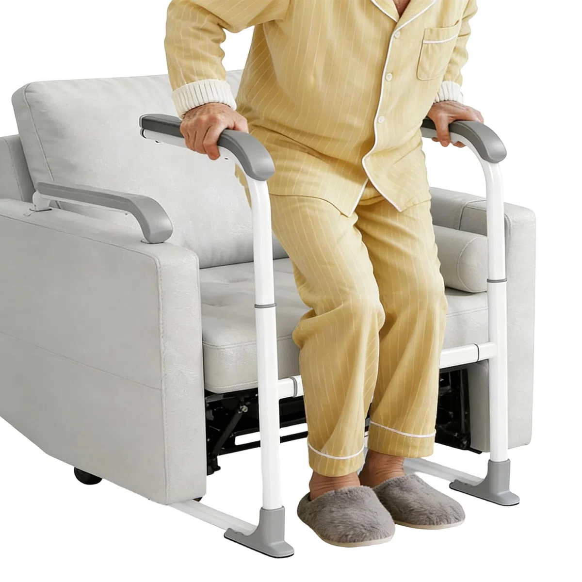 Aide pour Se Lever du Lit, Barre d'appui pour Se Lever, Aide de Hauteur et de Largeur Réglables, Aide au Levage de Canapé, Ergonomique pour Canapé pour Patients, handicapés