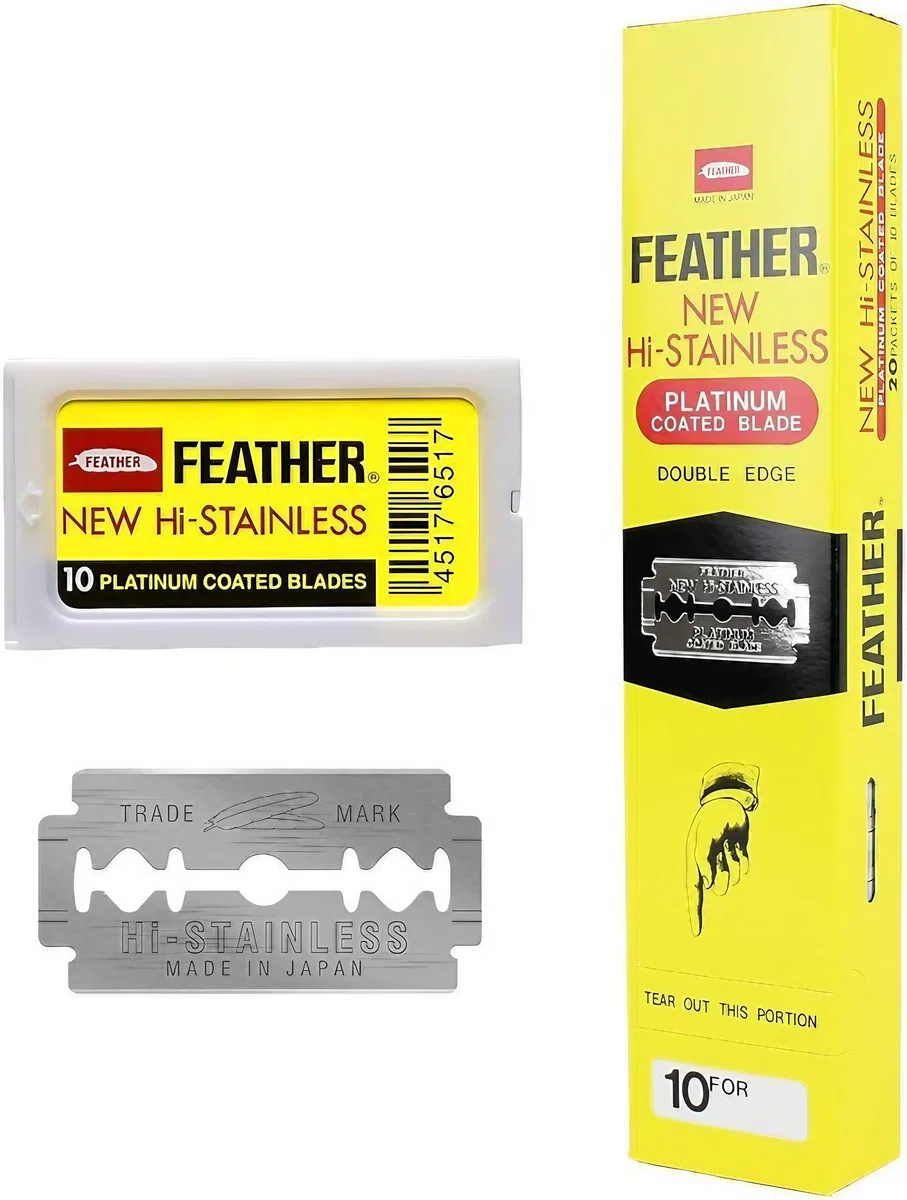 Feather - 100 lames de rasoir avec double fil
