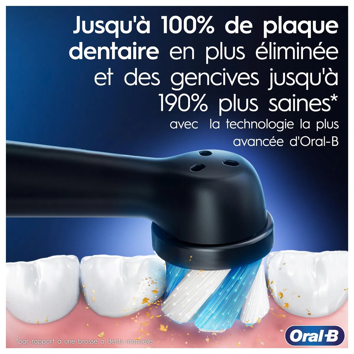 Oral-B iO 8 Brosse À Dents Électrique Noire, Un Capteur De Pression Pour Protéger Les Gencives Sensibles, Des Accessoires, 2 Brossettes De Rechange, 1 Chargeur, 1 Étui De Voyage, Emballage En Carton