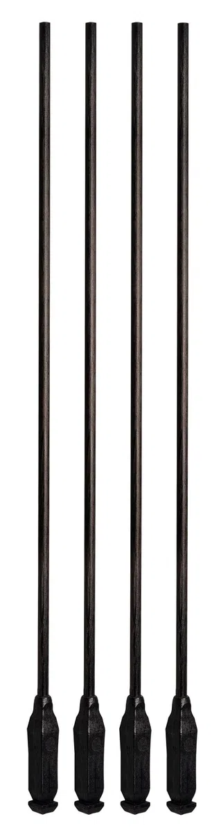 Original Einhell Dents de rechange pour secoueur d’olives/de fruits sans fil (accessoires pour secoueur d’olives/de fruits sans fil GE-FS 18/53 Li, 4 dents en carbone, longueur 31 cm)