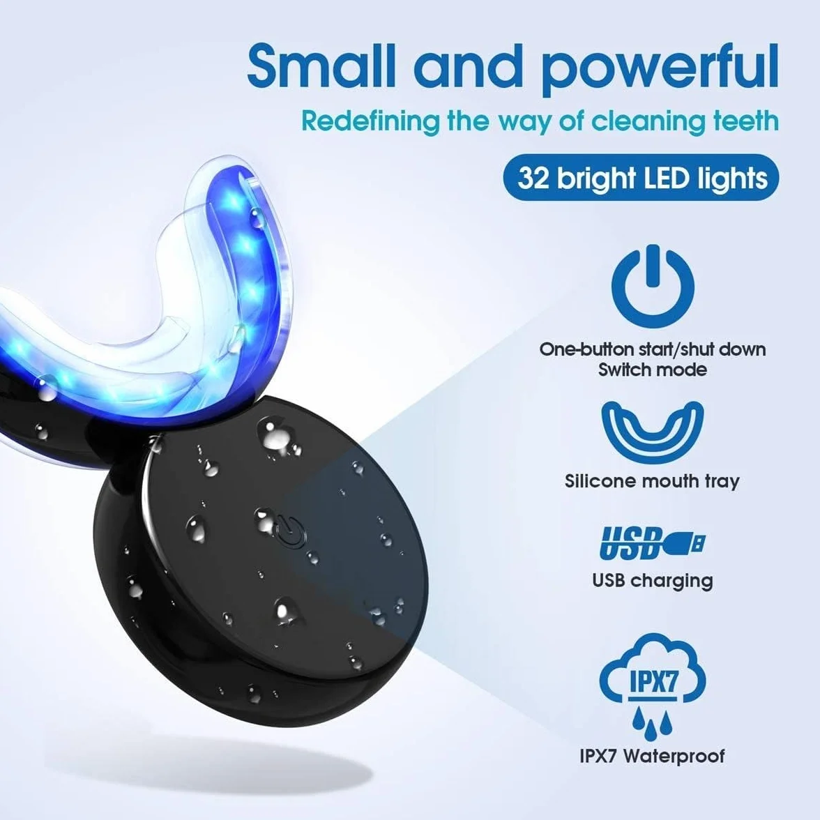 Kit Blanchiment Dentaire Professionnel: Technologie LED à Lumière Froide pour un Blancheur Instantanée en 16 Min - Spécialement Conçu Blanchisseur pour Dents Sensibles