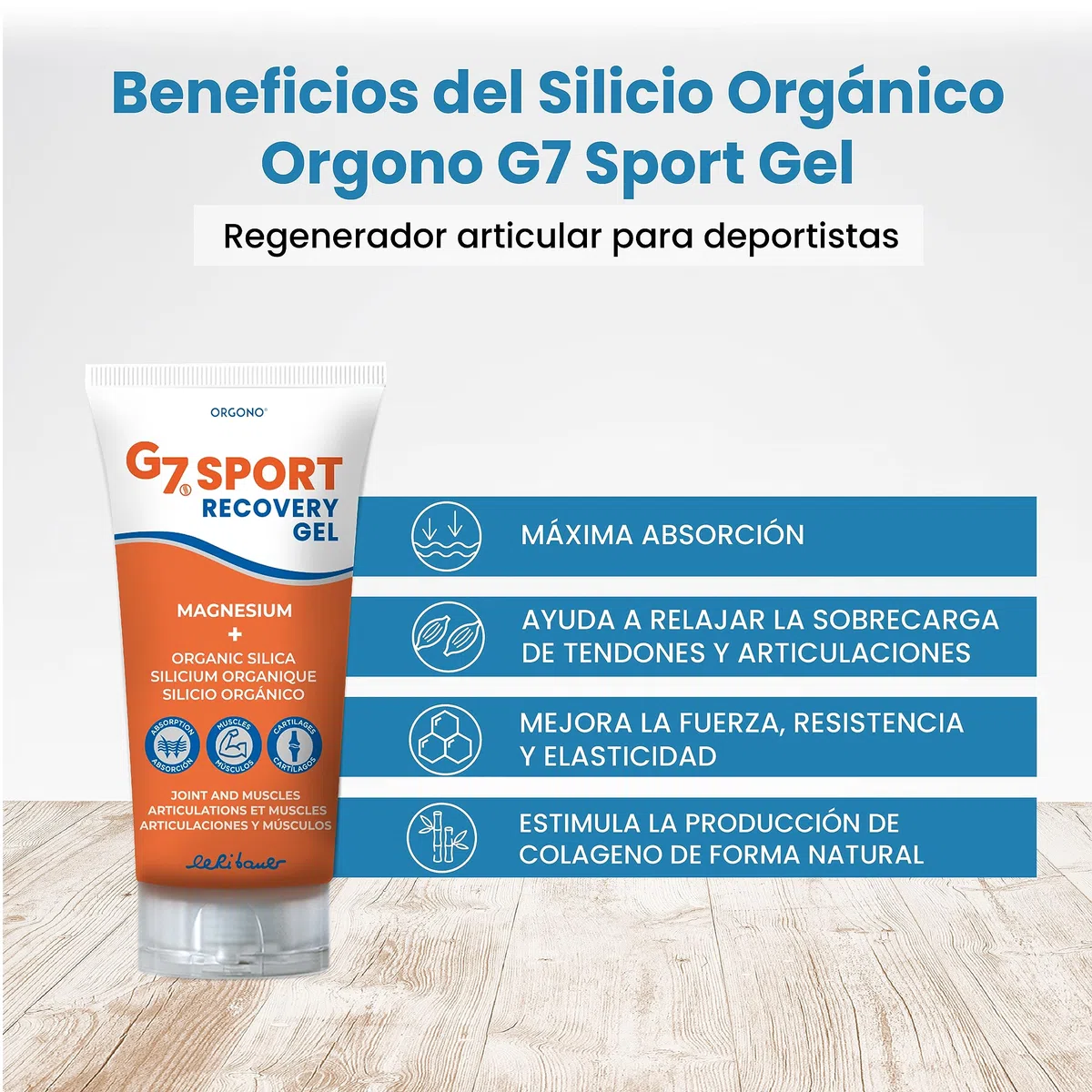 SILICIUM G7 SPORT RECOVERY gel con – produit multifonction à large champ d’application, peut être utilisé régulièrement selon les besoins individuels, contenance 150 ml et convient à ceux qui privilég