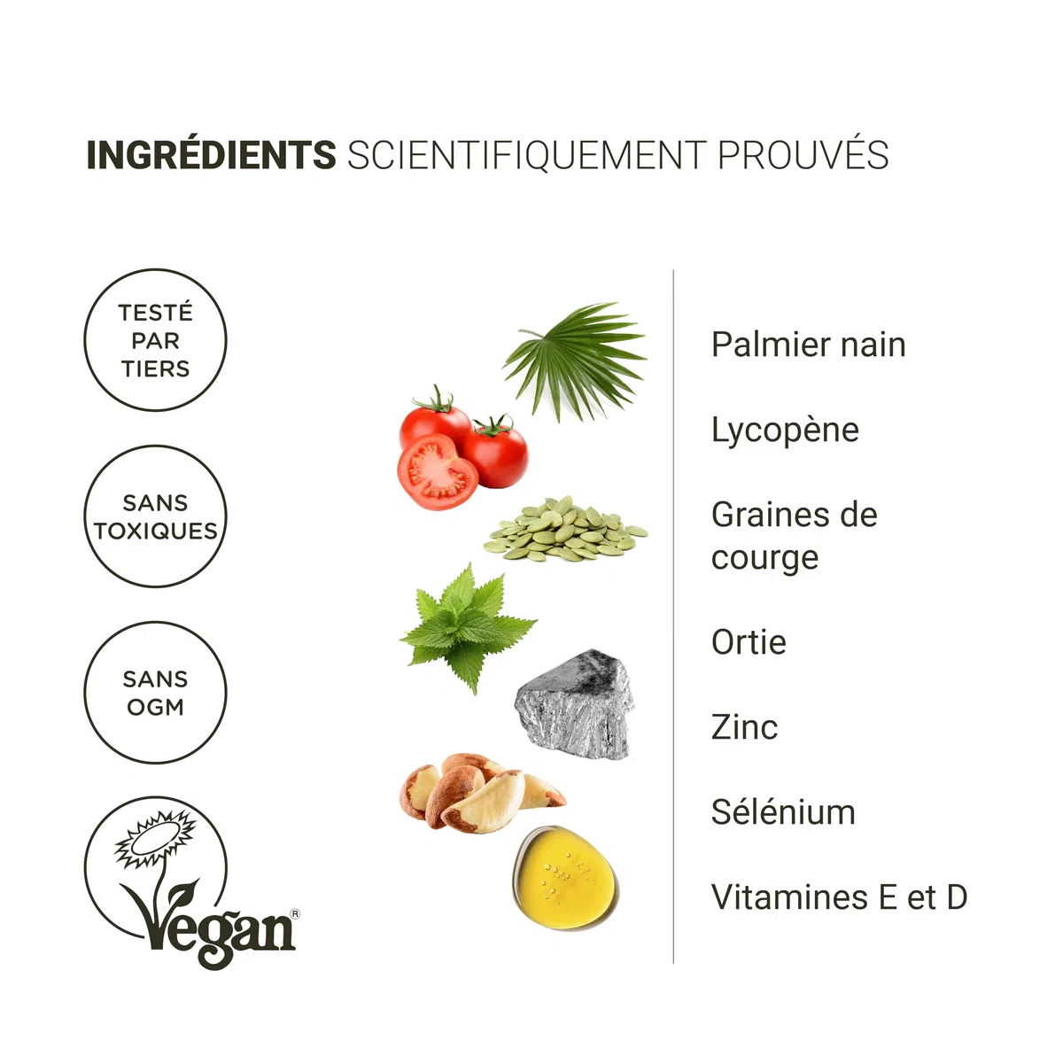 Nullure Formule Prostate et Confort Urinaire | Saw Palmetto + Pepin de Courge + Lycopène + Ortie | Testé par tiers en Allemagne | Sans additifs & Vegan | 120 gélules (2 mois) | Fabriqué à Barcelone