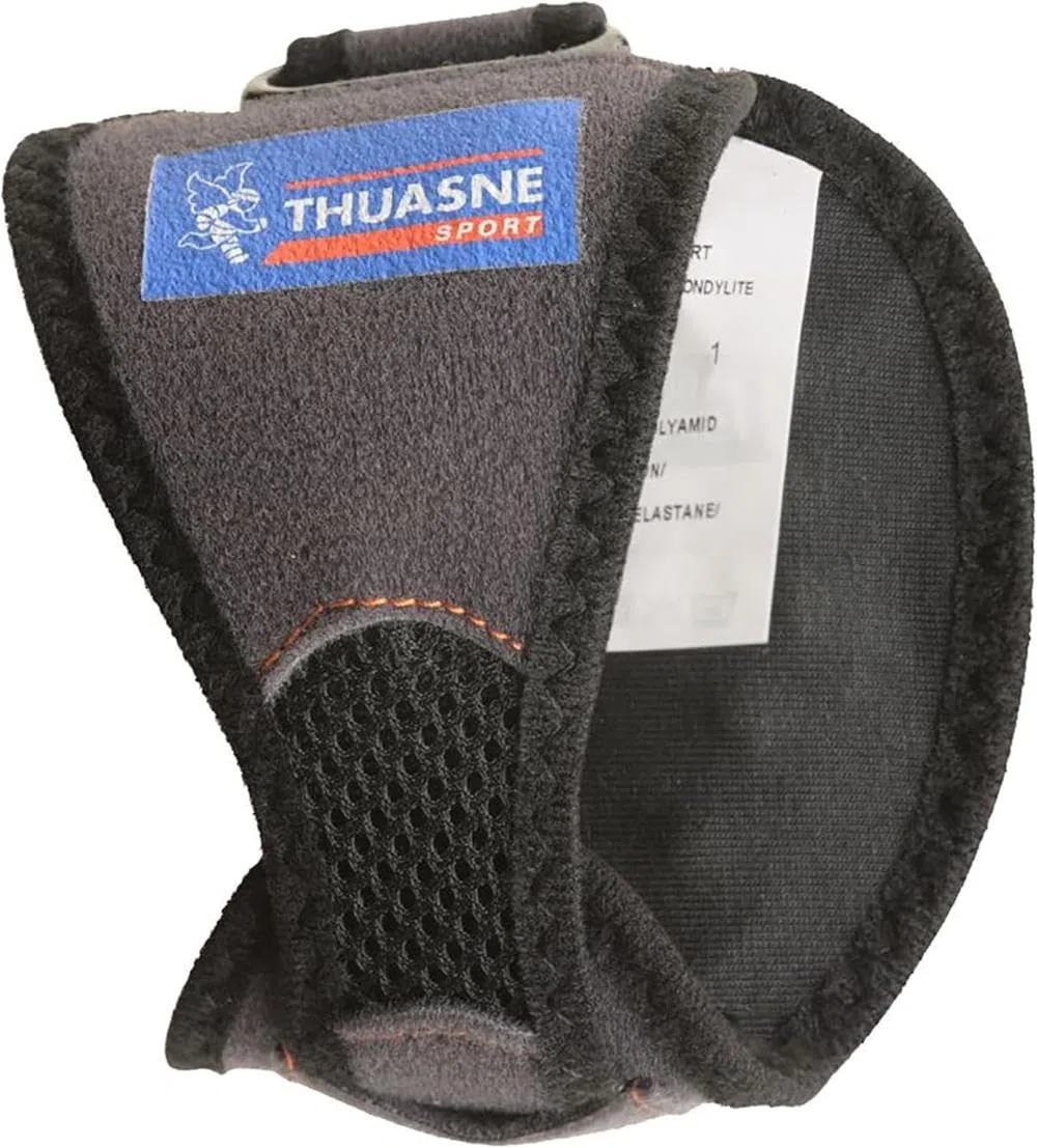 Thuasne Sport - Bracelet Anti-Épicondylite - Tennis Elbow, Golfer Elbow - Inserts en Silicone - Compression Ajustable - Dispositif Médical CE - Taille 1