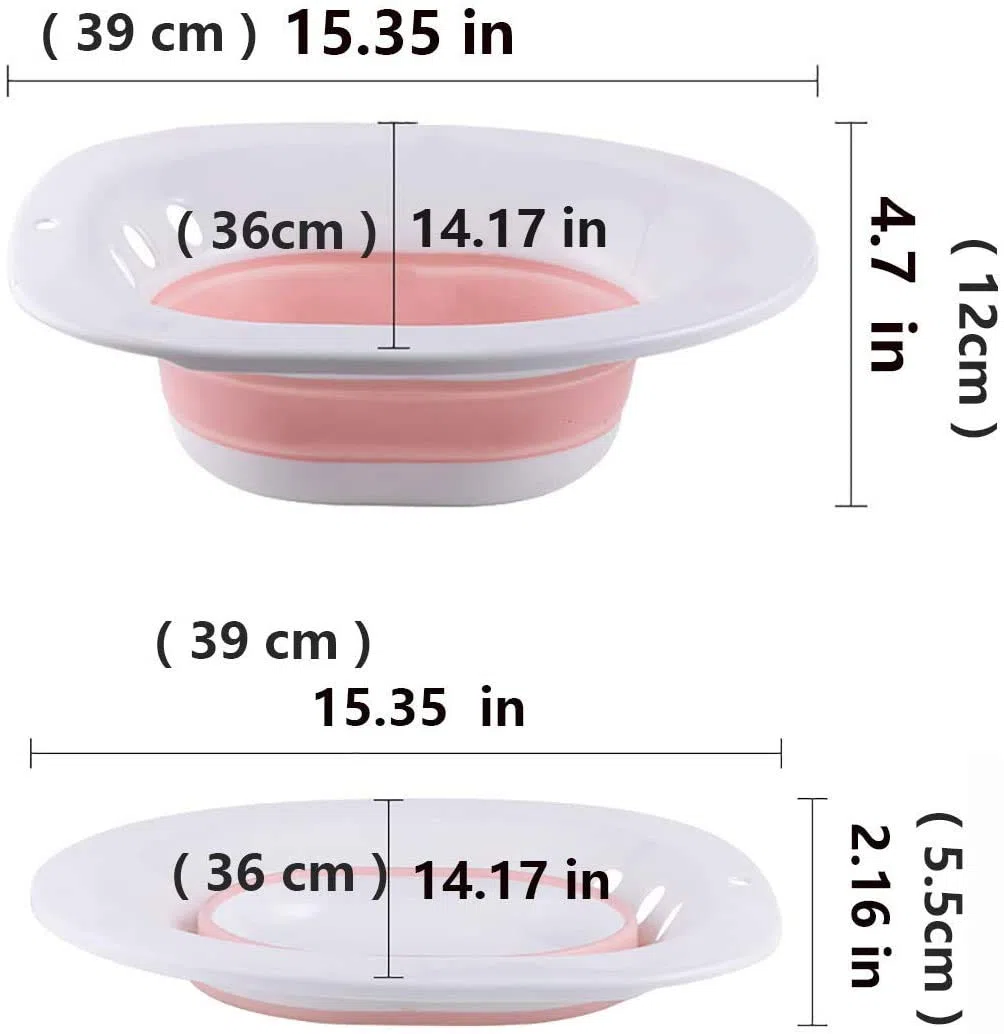 Baignoire de siège pour toilette, Bassin de bain Sitz pliable,bidet portable, convient aux toilettes universelles