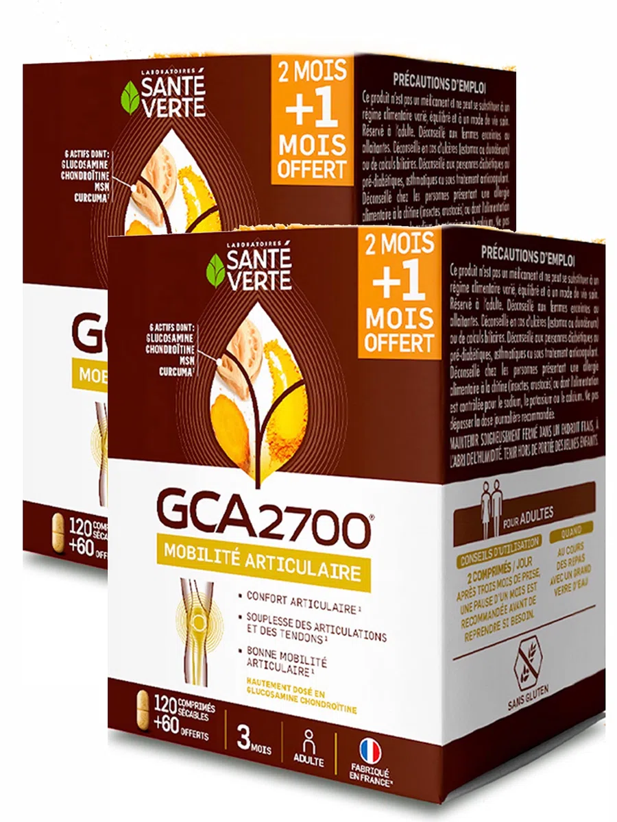 Santé Verte - Confort Articulations GCA 2700 - Pack ECO 6 Mois de traitement - 360 Comprimés