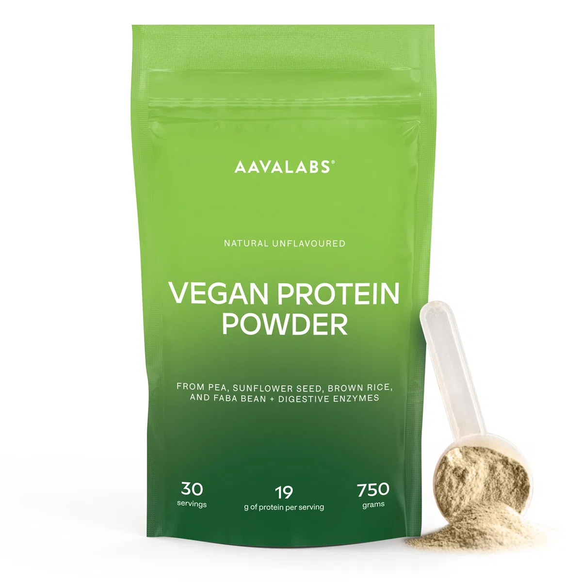 Proteine Vegetale en Poudre 750g DIGEZYME® | Proteine Vegan de Pois (Pea), Ris, Fèves, Tournesol - Protéines Sans Sucre, Sans Lactose - 9 acides aminés essentiels EEA et BCAA - Vegan Protein Powder