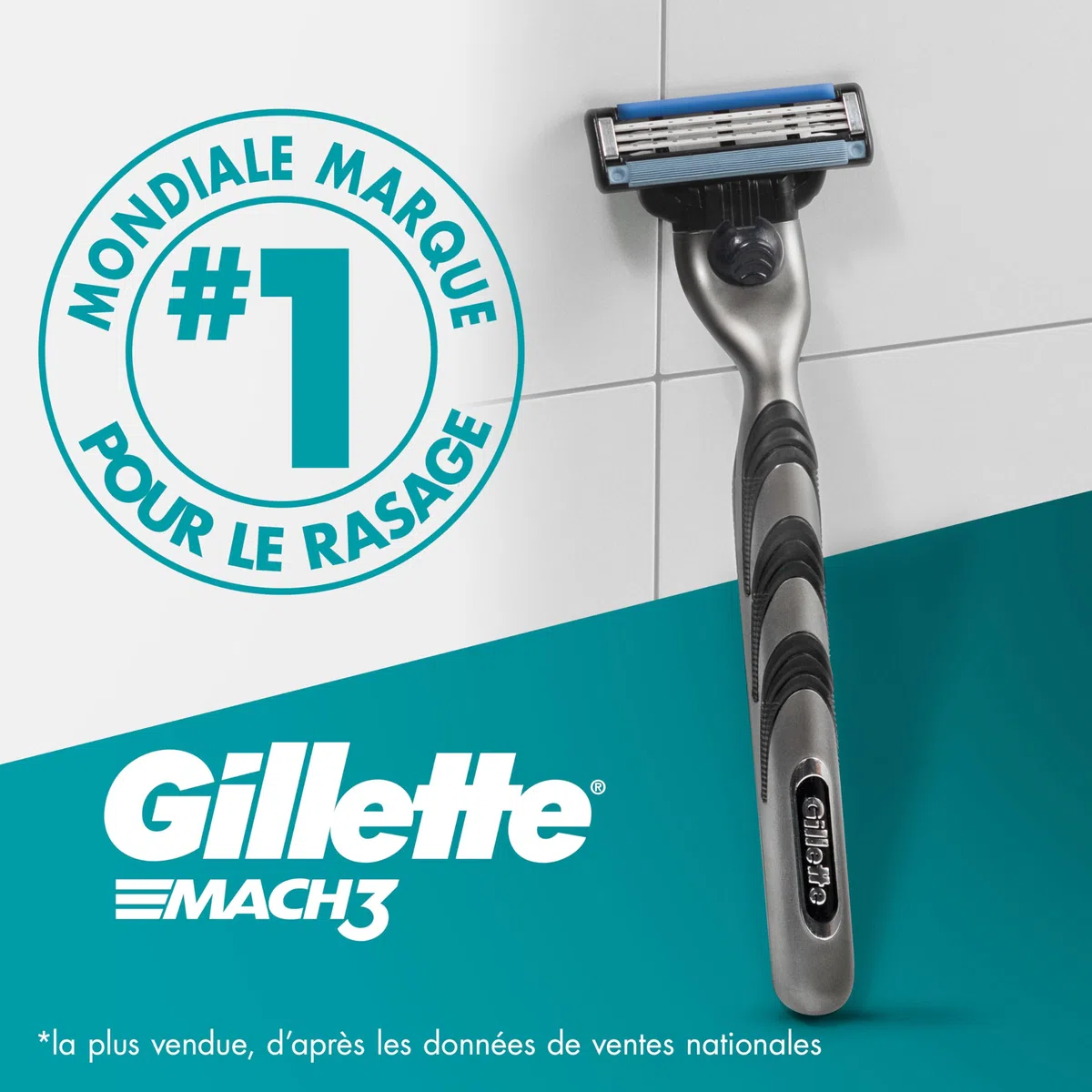 Gillette Mach3 Turbo Recharges De Lames De Rasoir Pour Homme, À 3 Lames , 16 Recharges De Lames, Lames Plus Résistantes Que L’Acier