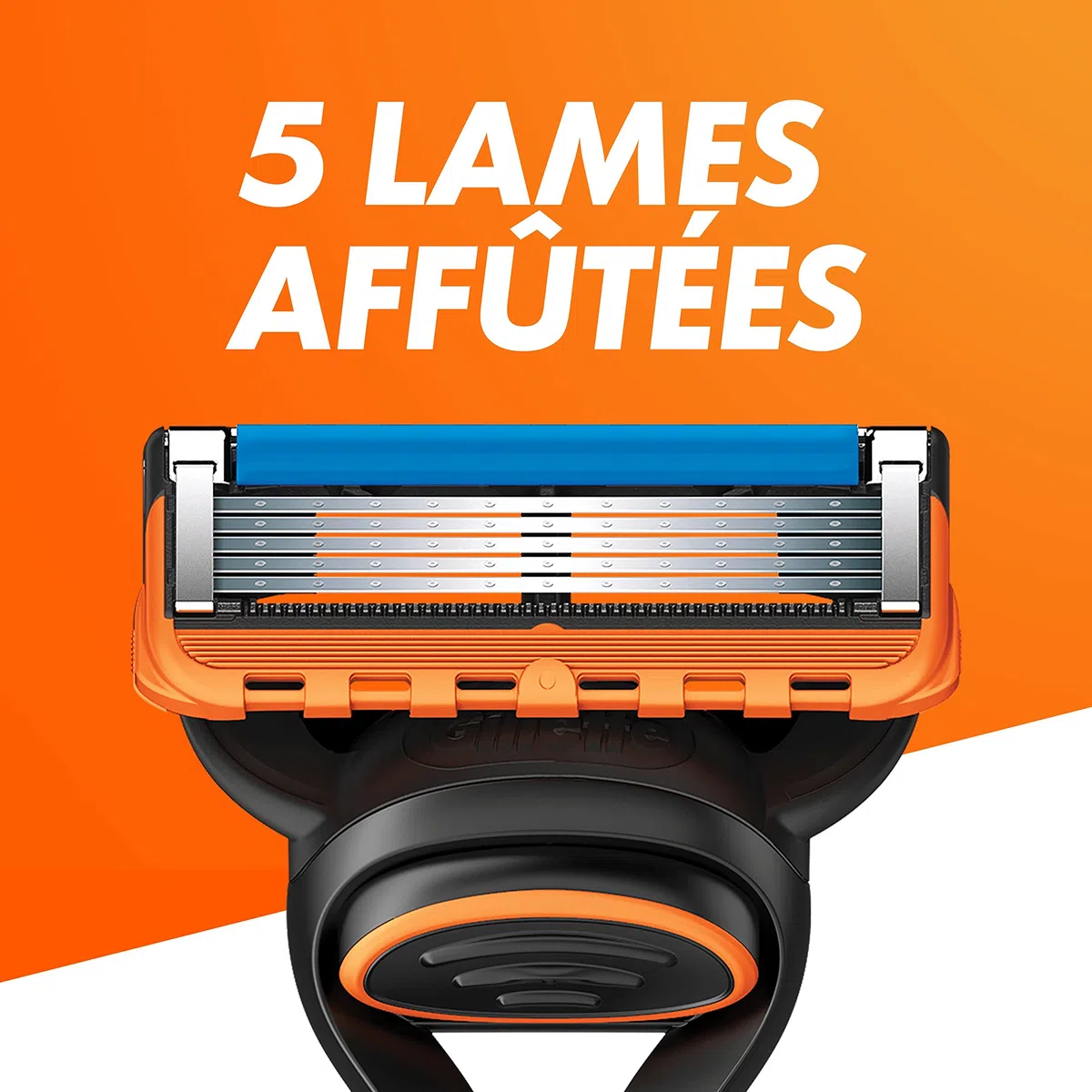 Gillette Fusion5 Recharges De Lames De Rasoir Pour Homme, 11 Recharges De Lames, Optimisées Pour Suivre Les Contours Du Visage, Avec Cinq Lames Anti-Friction Pour Un Rasage De Près