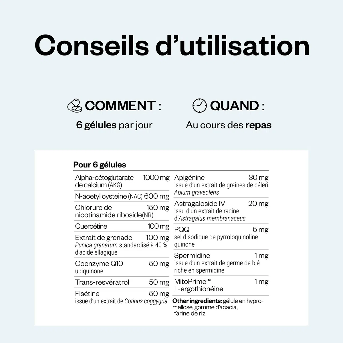 Daily Longevity - Complément Alimentaire Anti-Âge Tout-En-Un - SuperSmart | Énergie et Longévité Cellulaire - PQQ, CoQ10, NAC, Quercétine, Fisétine, Trans-Resvératrol - 180 Gélules Véganes