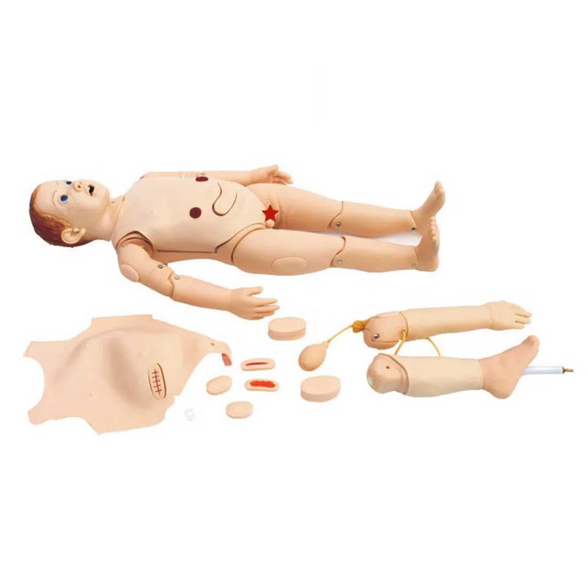 Mannequin de Formation en Soins Infirmiers pour Enfants, Mannequin de Soins Infirmiers Grandeur Nature pour Soins aux Patients, modèle d'enseignement en PVC, Mannequin de démonstration, Formation mé
