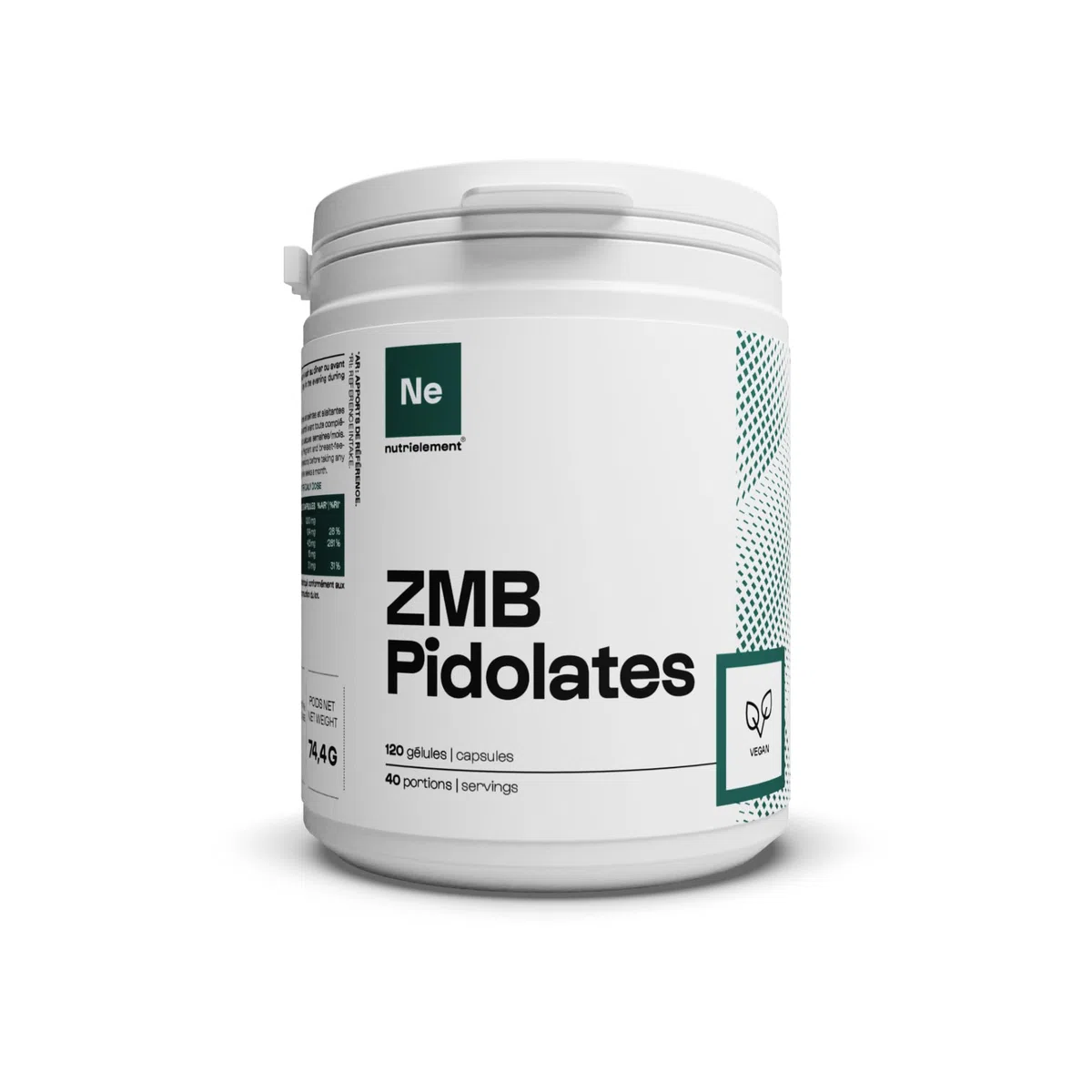 ZMB Pidolates 120 Gélules | Zinc + Magnésium + Vitamine B6 | 100% Naturel • Formule brevetée • Relaxation nerveuse et musculaire • Qualité du sommeil • Vegan | Nutrielement By Nutrimuscle